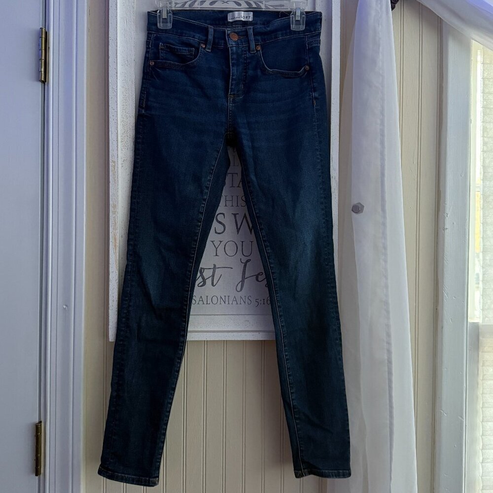Loft Modern Skinny Crop Raw Hem Women's Jeans 25/0